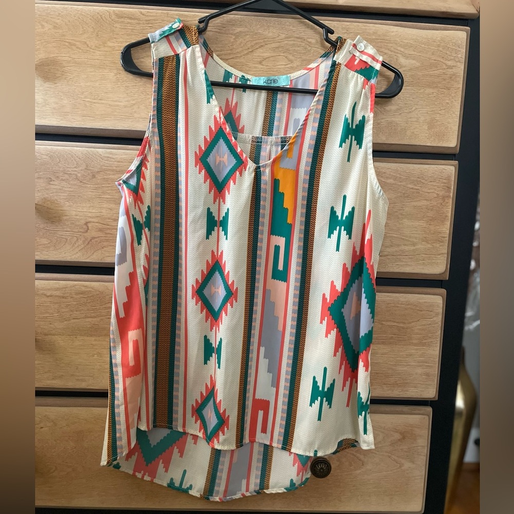 Karlie Aztec Print Tank